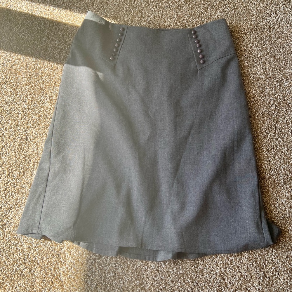 AGB Petite Button Skirt